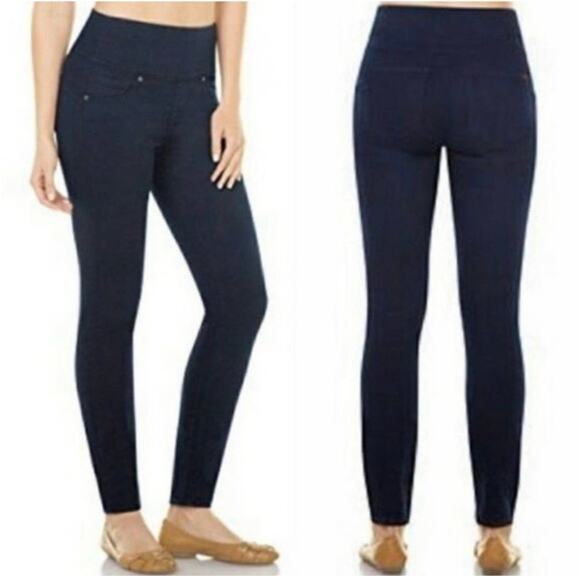 Spanx Jeans Womens Small Blue Alexia High Rise Skinny Jegging Casual Stretch - Picture 1 of 12